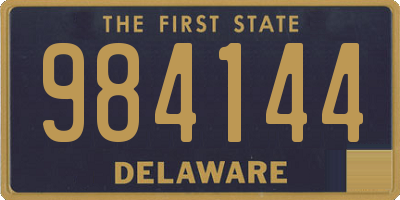 DE license plate 984144