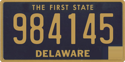 DE license plate 984145