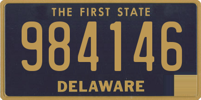 DE license plate 984146