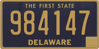 DE license plate 984147