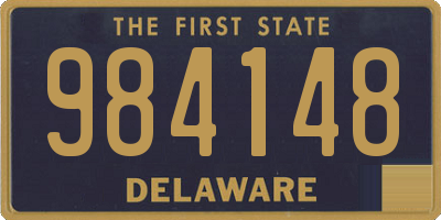 DE license plate 984148