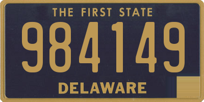 DE license plate 984149