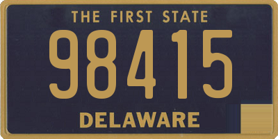 DE license plate 98415