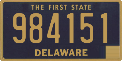 DE license plate 984151