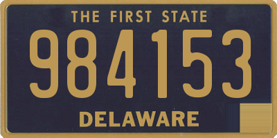 DE license plate 984153