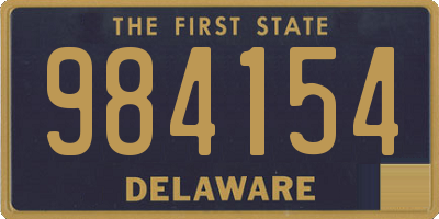 DE license plate 984154