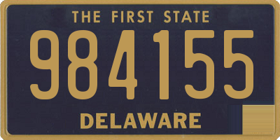 DE license plate 984155