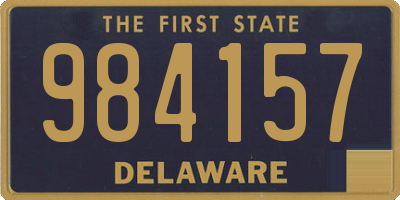 DE license plate 984157