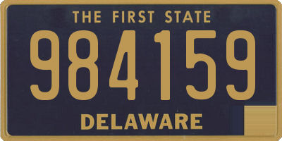 DE license plate 984159