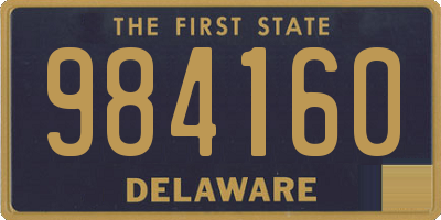 DE license plate 984160