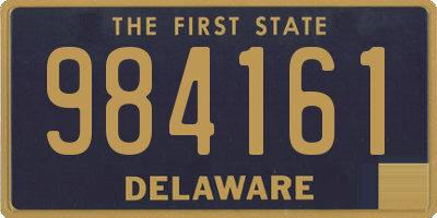 DE license plate 984161