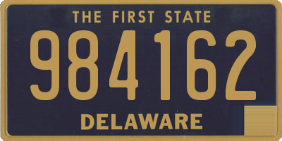 DE license plate 984162