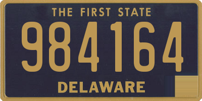 DE license plate 984164