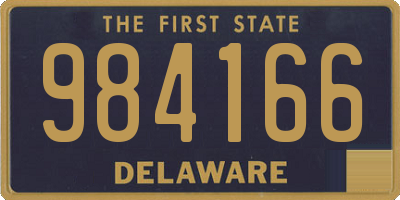 DE license plate 984166