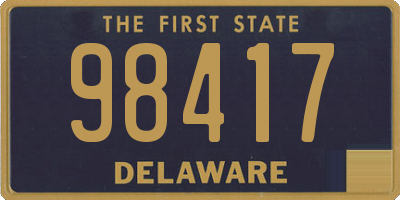 DE license plate 98417