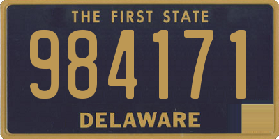 DE license plate 984171