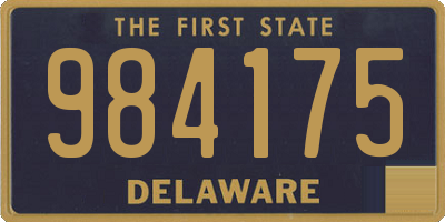 DE license plate 984175