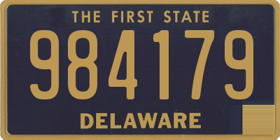 DE license plate 984179