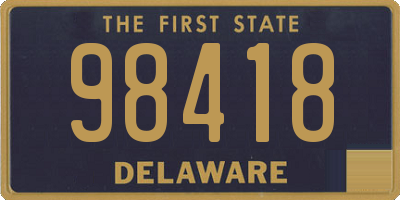 DE license plate 98418