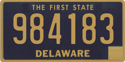 DE license plate 984183