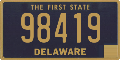DE license plate 98419