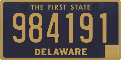 DE license plate 984191