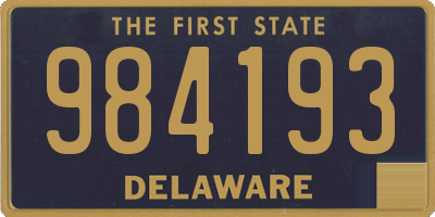 DE license plate 984193