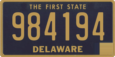 DE license plate 984194