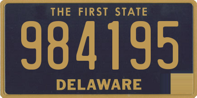 DE license plate 984195