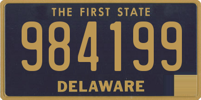 DE license plate 984199