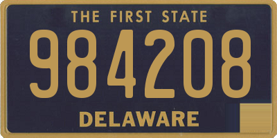 DE license plate 984208