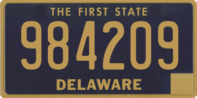 DE license plate 984209