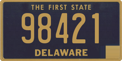 DE license plate 98421