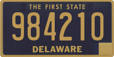 DE license plate 984210