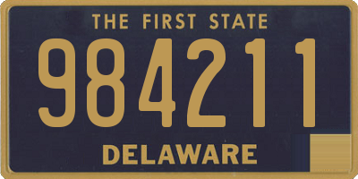 DE license plate 984211