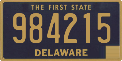 DE license plate 984215