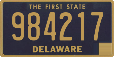 DE license plate 984217