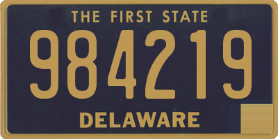 DE license plate 984219