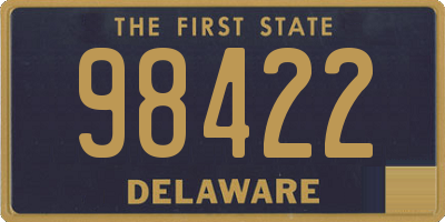 DE license plate 98422