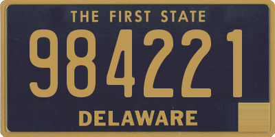 DE license plate 984221