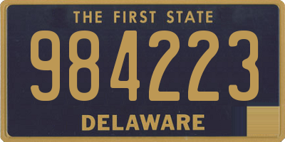 DE license plate 984223