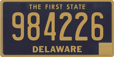 DE license plate 984226