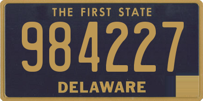 DE license plate 984227