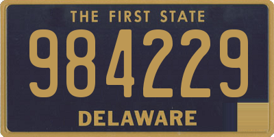 DE license plate 984229