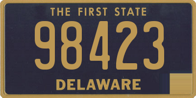 DE license plate 98423