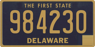 DE license plate 984230