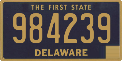 DE license plate 984239