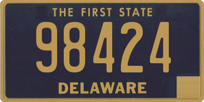 DE license plate 98424