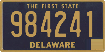 DE license plate 984241