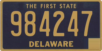 DE license plate 984247